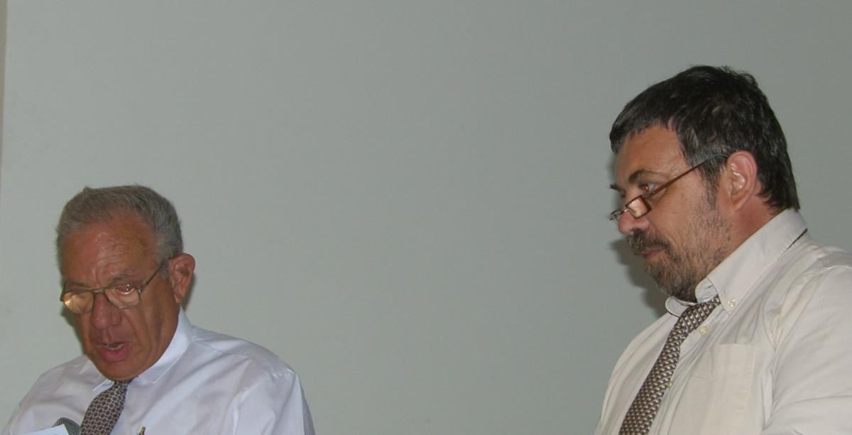 Moshe Narkis (left) and Jean-Marc Saiter (right)